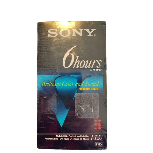 Lot of 7 Sony, Maxell and Fujifilm Blank VHS Tapes T-120 Brand New Sealed New - Picture 4 of 6